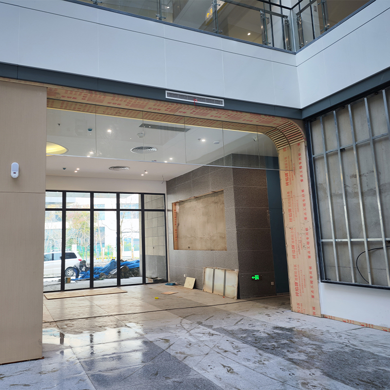 固定式刚性挡烟垂壁-半框6mm防火玻璃